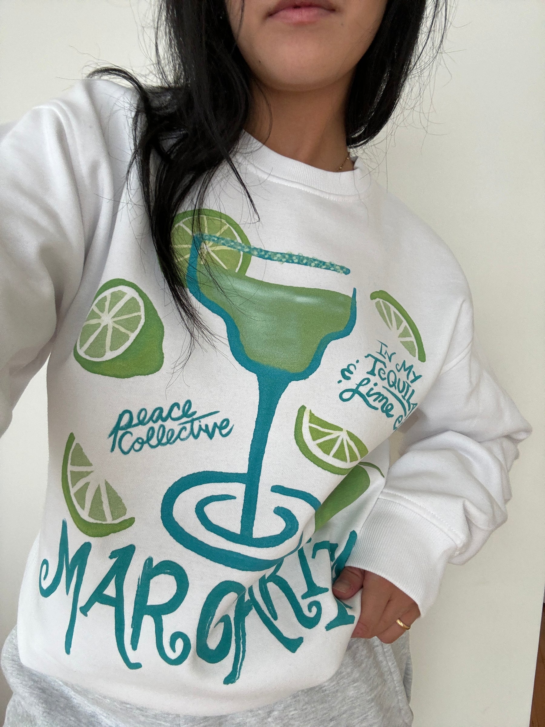 Margarita Graphic Crewneck - White