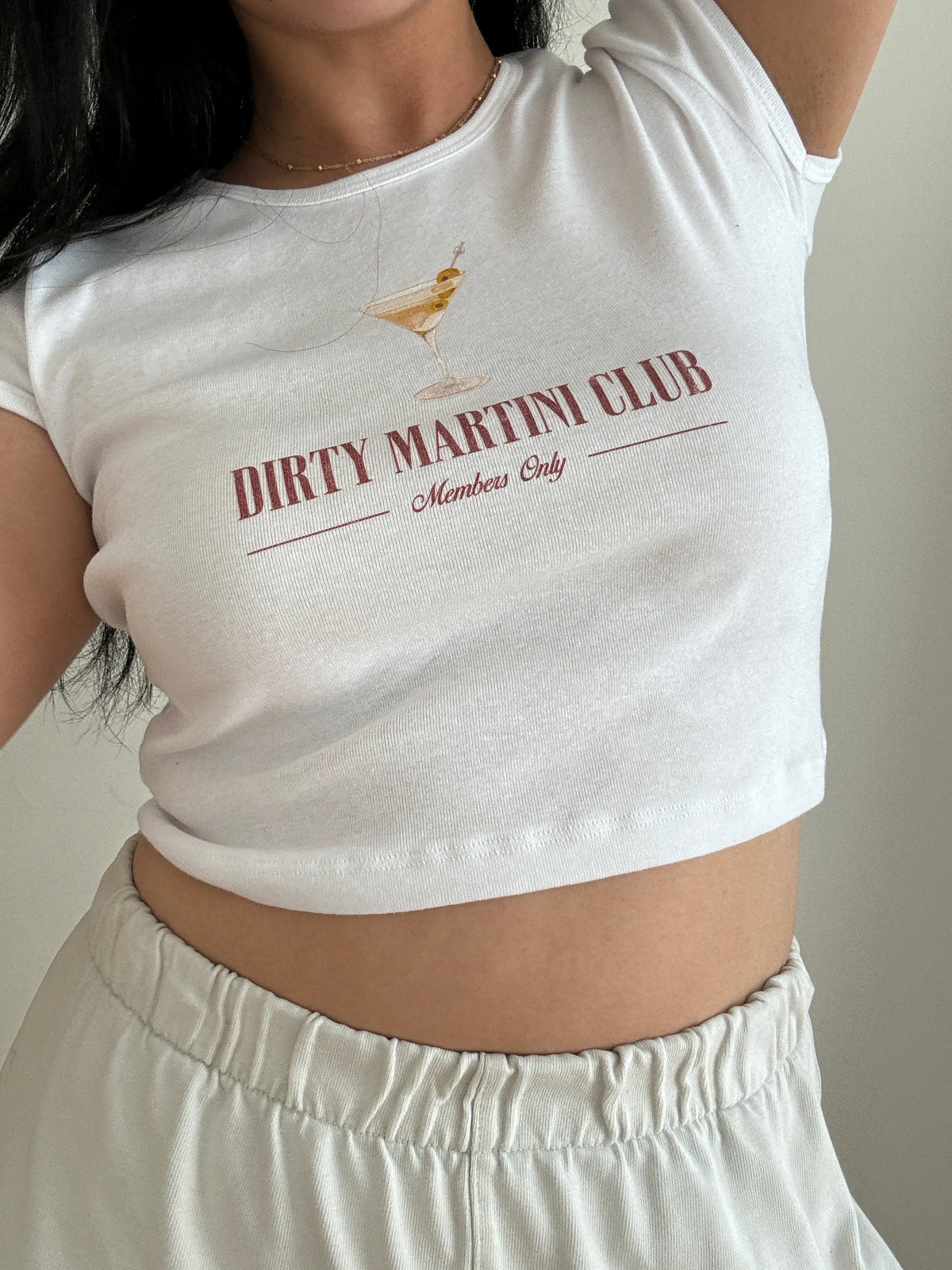 T-shirt pour bébé Dirty Martini Club - Blanc