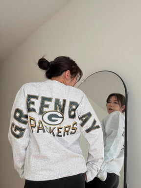 Pull ras du cou Spirit des Packers de Green Bay - Cendre