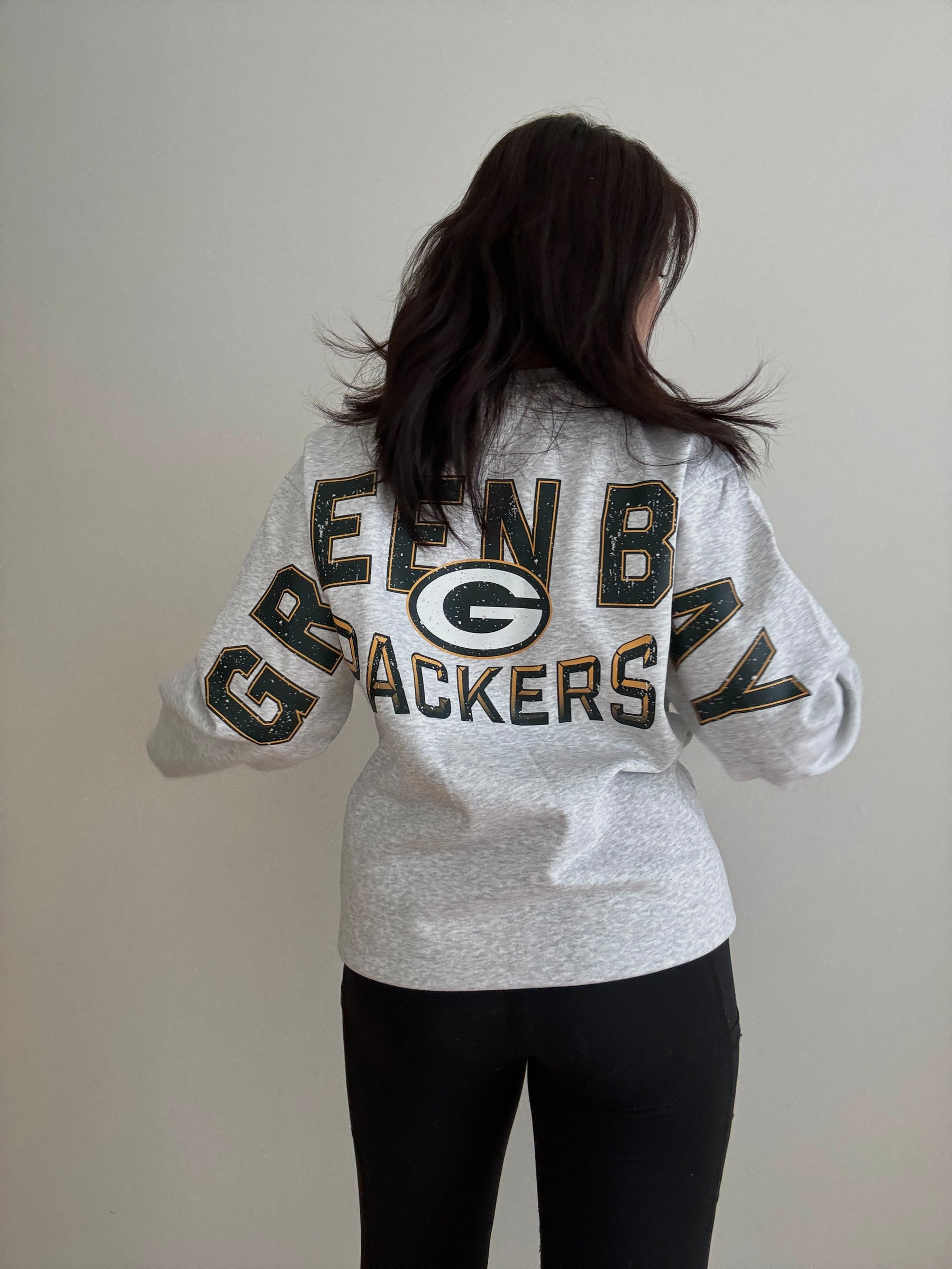 Pull ras du cou Spirit des Packers de Green Bay - Cendre