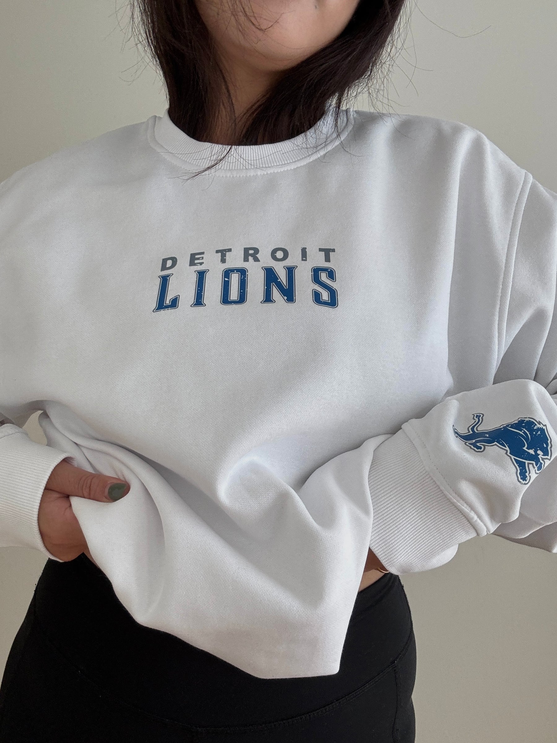 Detroit Lions Spirit Crewneck - White