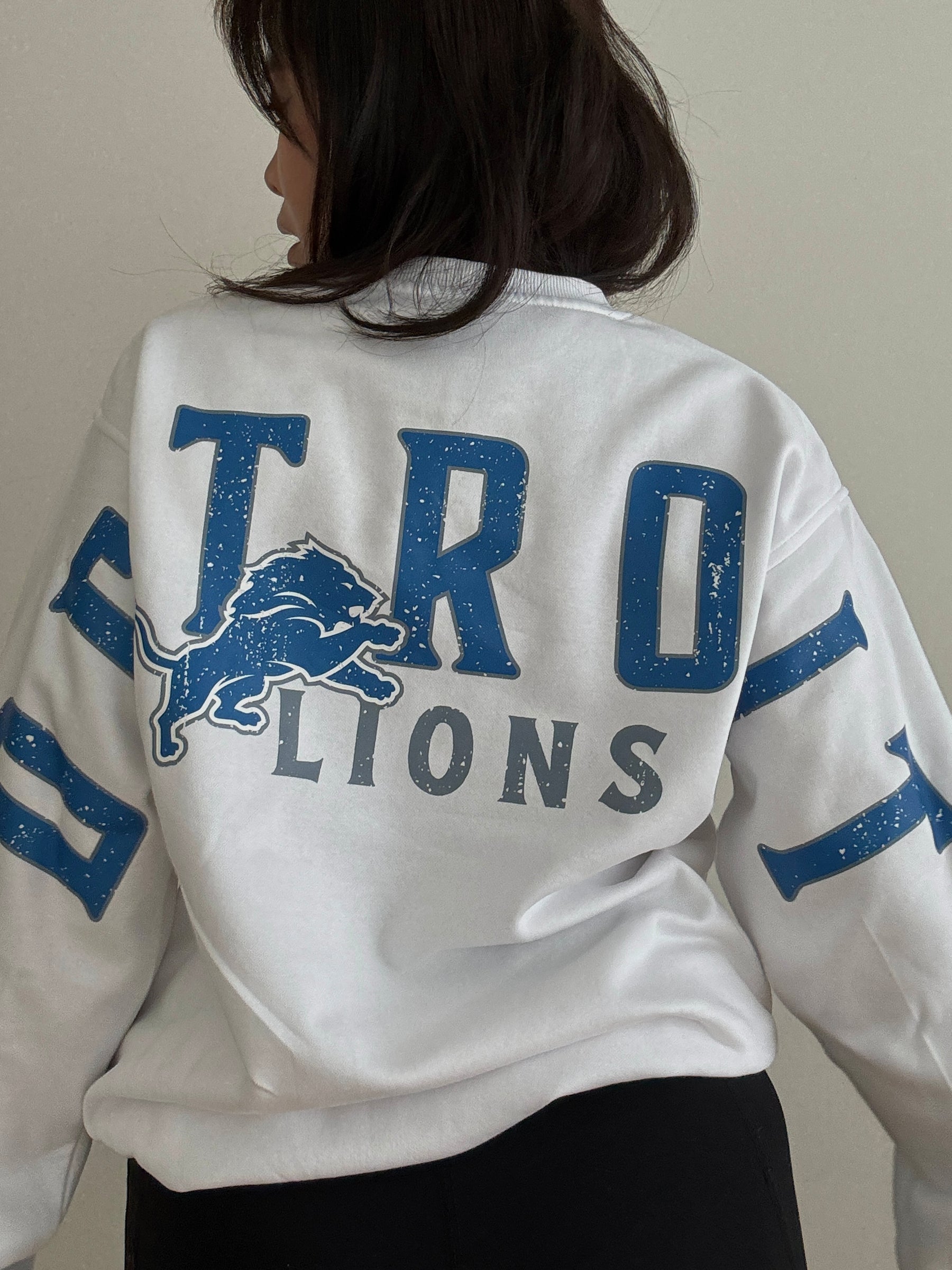 Detroit Lions Spirit Rundhalsausschnitt - Weiß