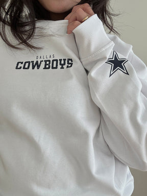 Dallas Cowboys Spirit Crewneck - White