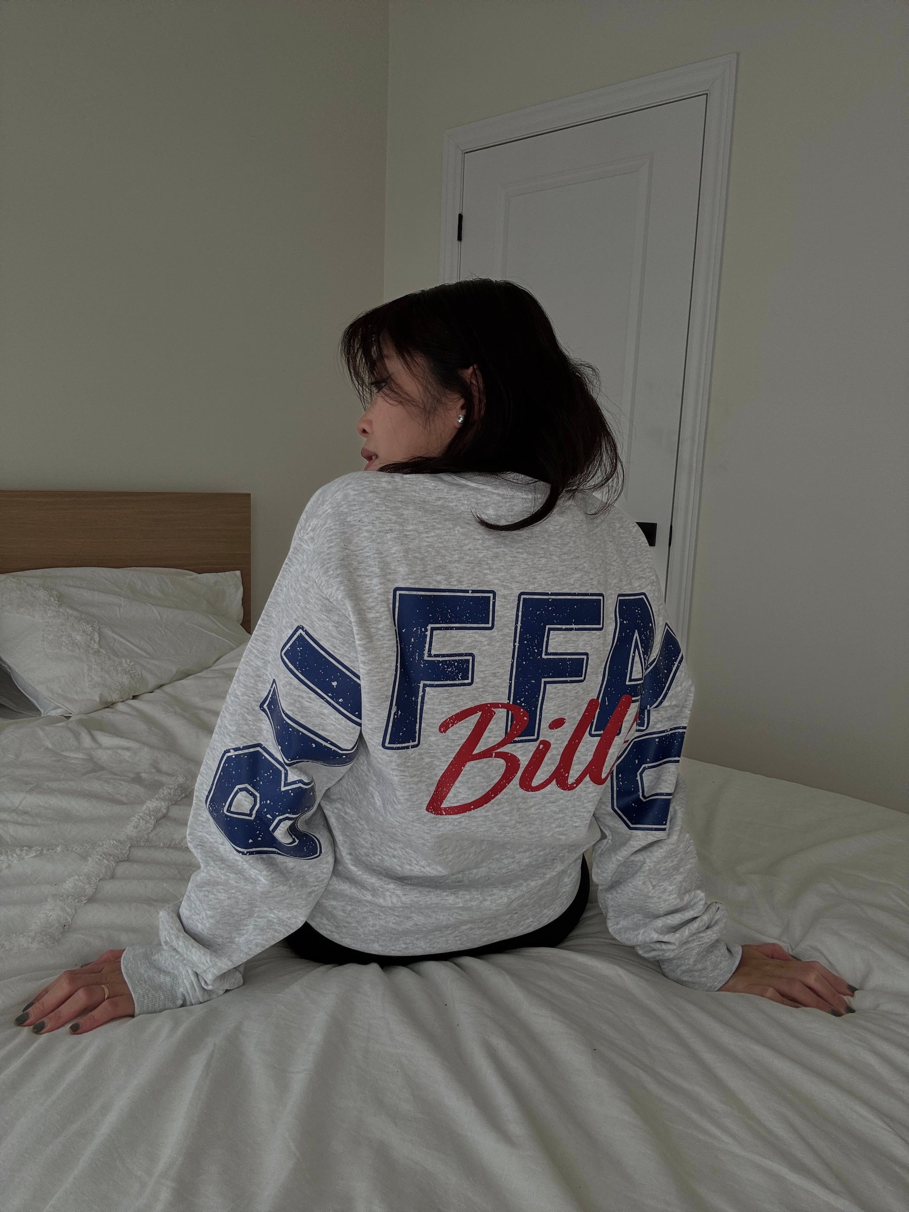 Sweat à col ras du cou Buffalo Bills Spirit - Cendre