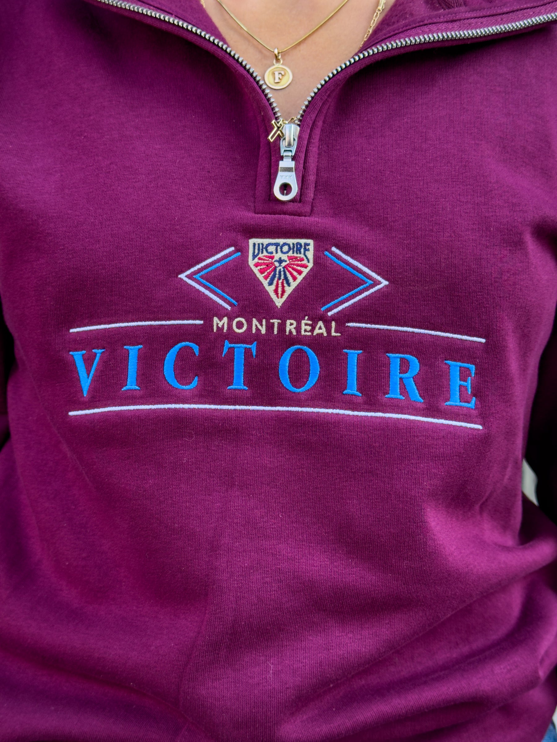 Montréal Victoire Quarter Zip - Marron