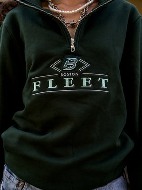 Boston Fleet Quarter Zip - Green