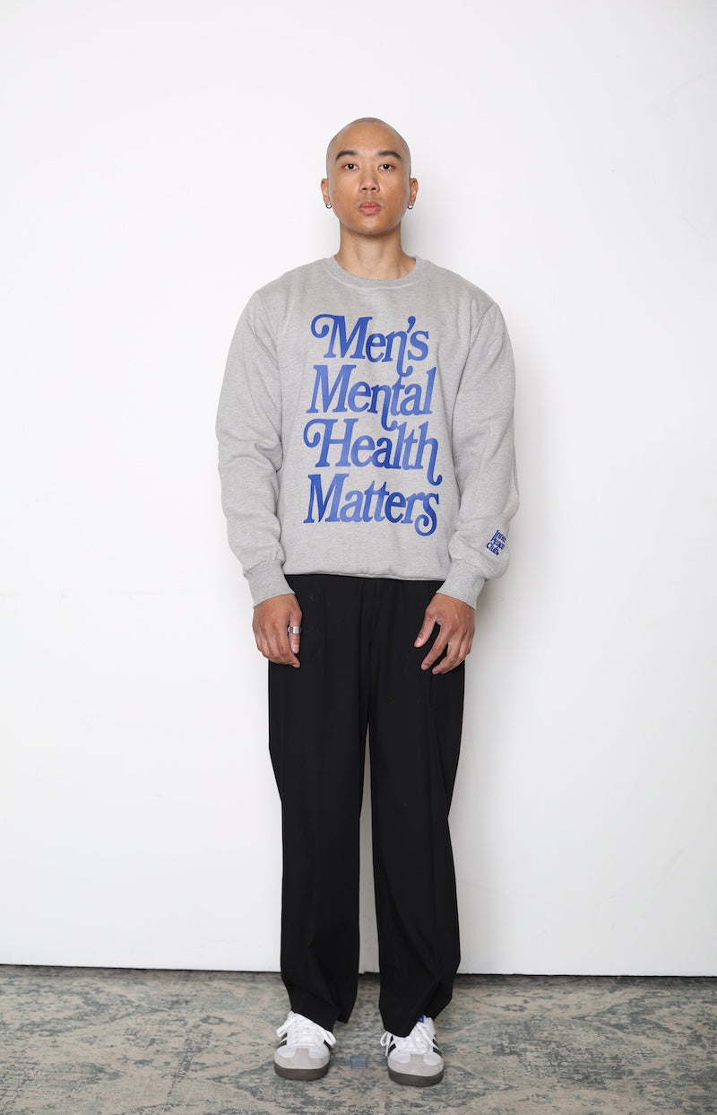 Men's Mental Health Heavyweight Crewneck - Grey