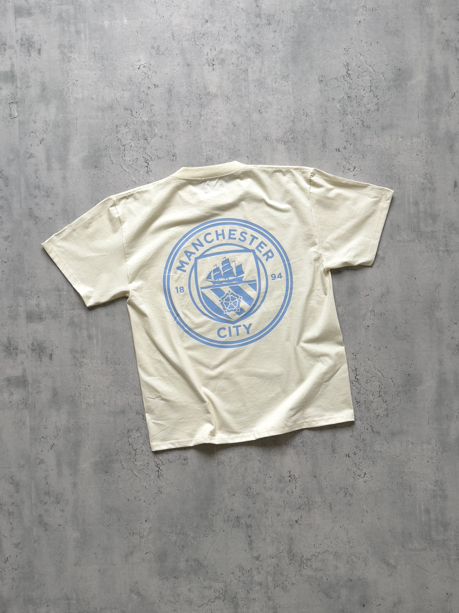 Manchester City FC Heavyweight T-Shirt - Ivory