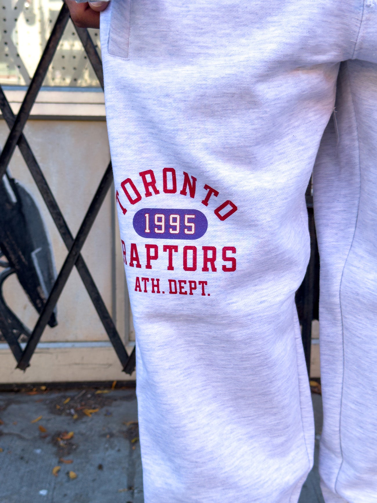 Pantalon de jogging poids lourd Athletic Club des Toronto Raptors - Cendre