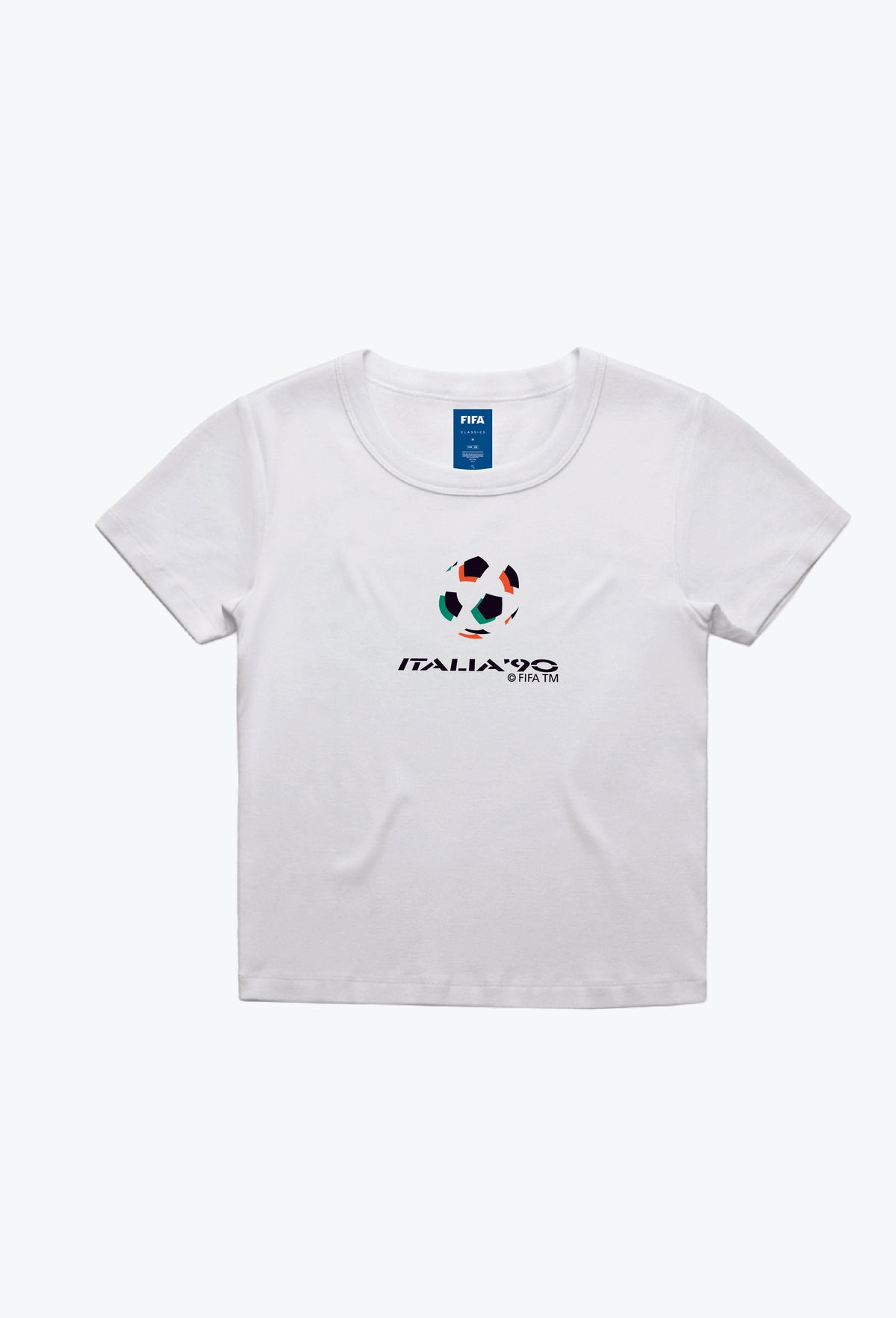 T-shirt pour bébé Coupe du Monde FIFA Italie 1990 - Blanc