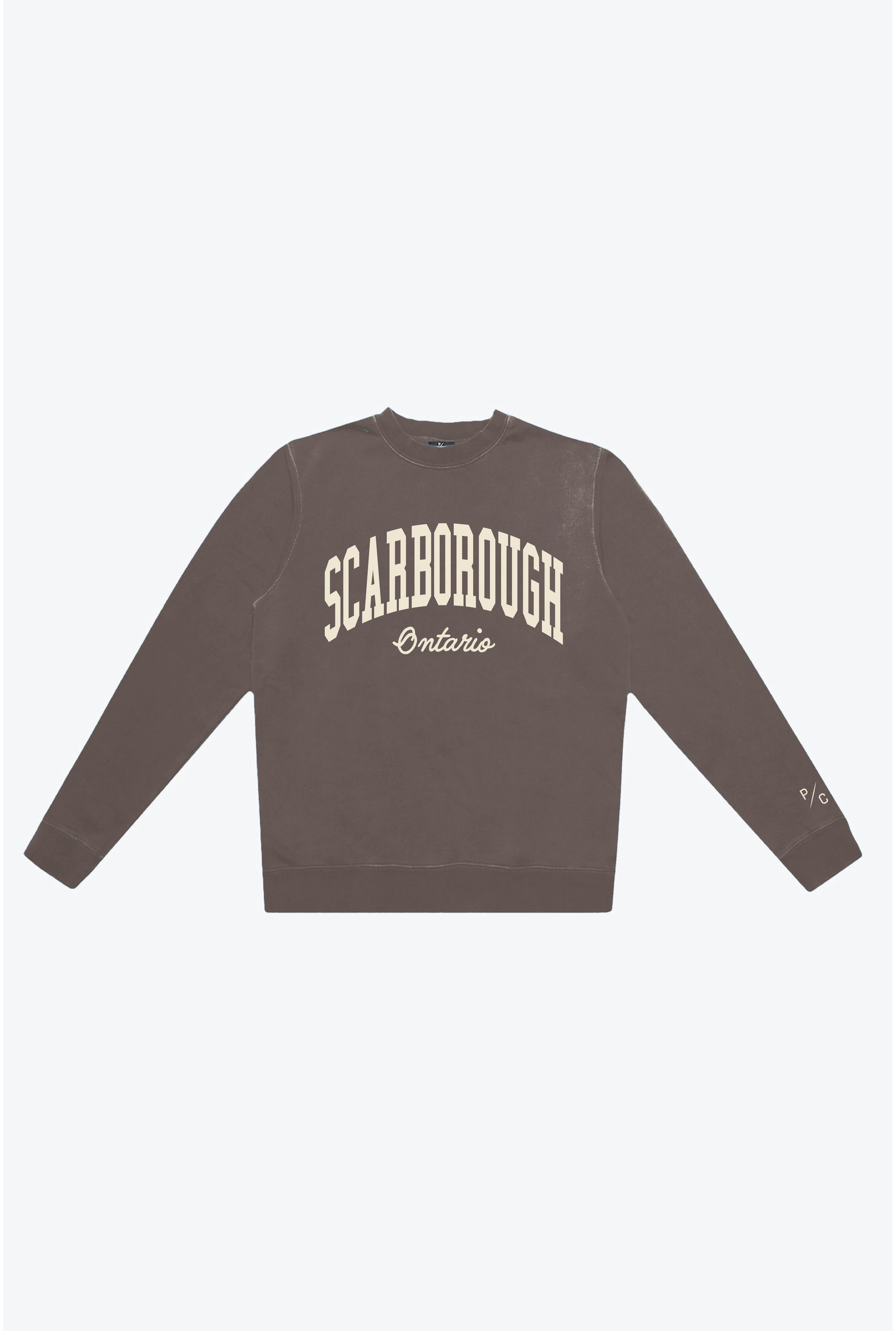 Scarborough Pigment Dye Crewneck - Espresso