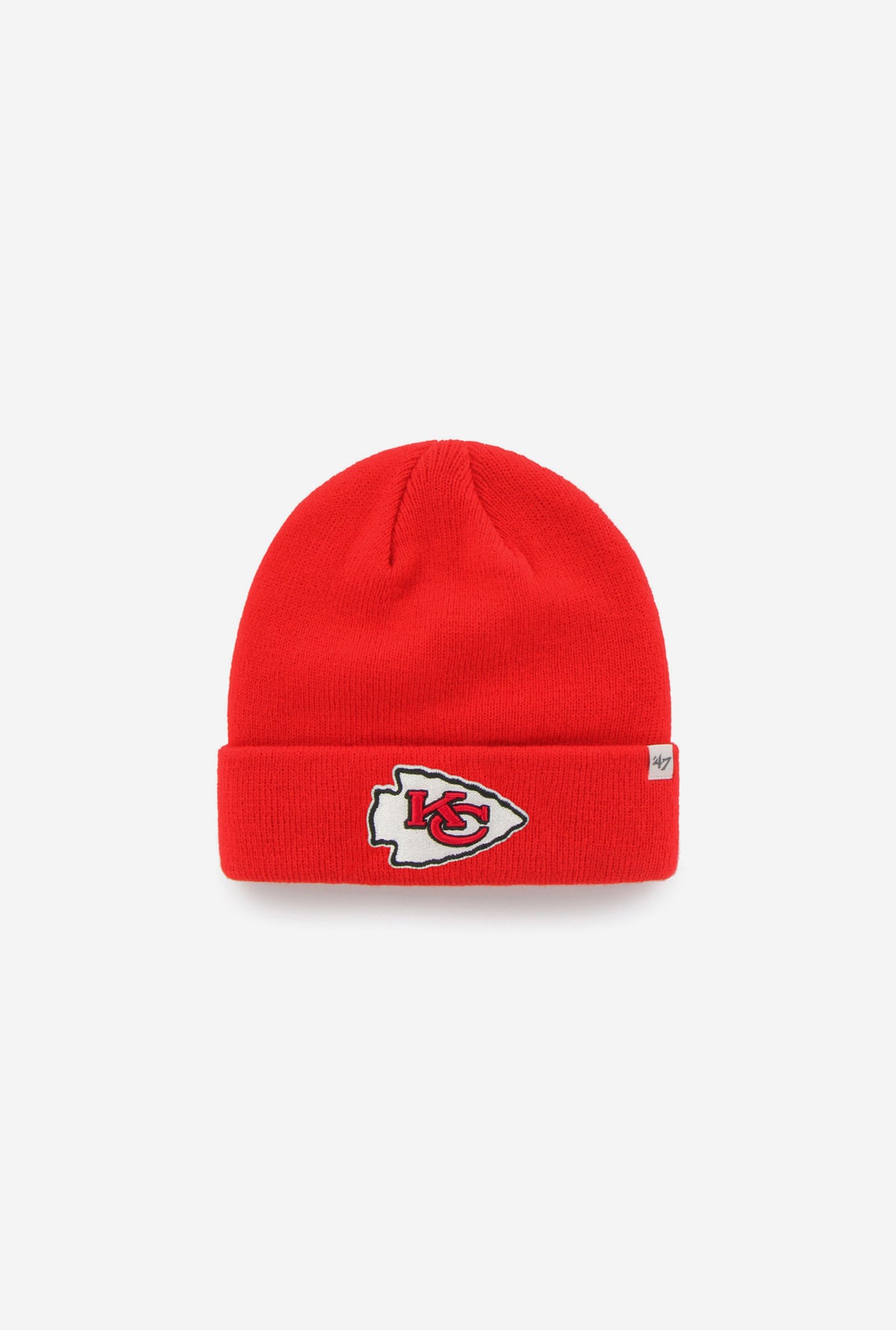 Bonnet en tricot à revers surélevé des Chiefs de Kansas City - Rouge