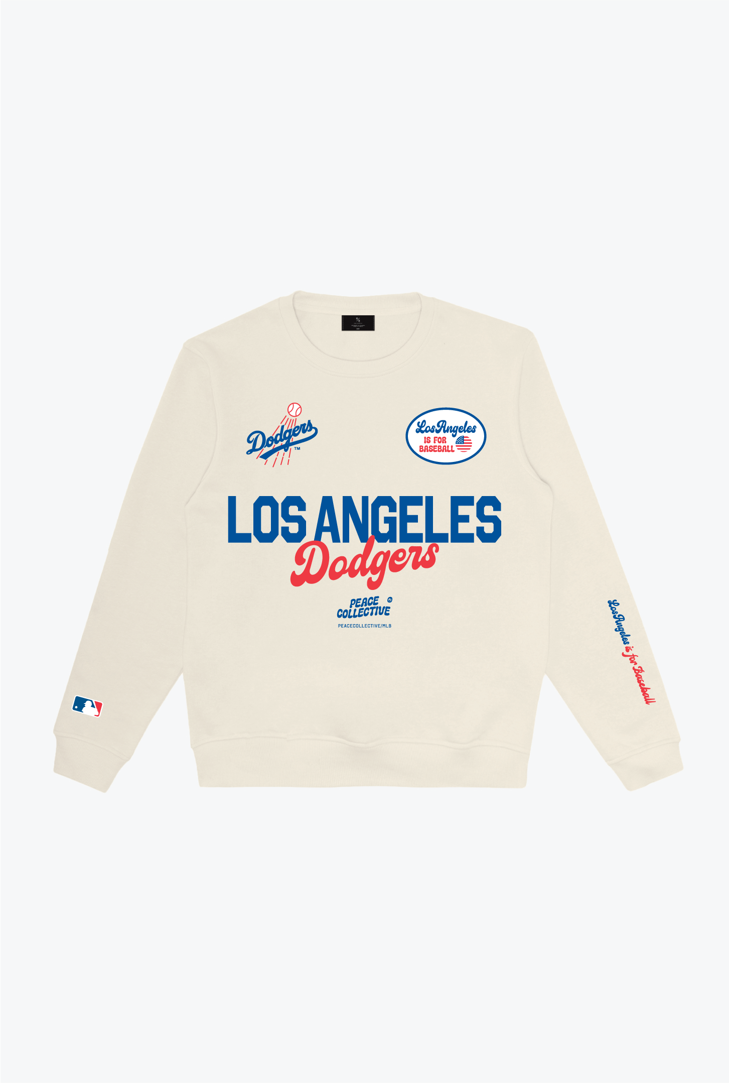 Los Angeles Dodgers Cheer Rundhalsausschnitt - Elfenbein