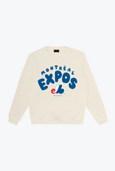 Montreal Expos Bubble Crewneck - Ivory