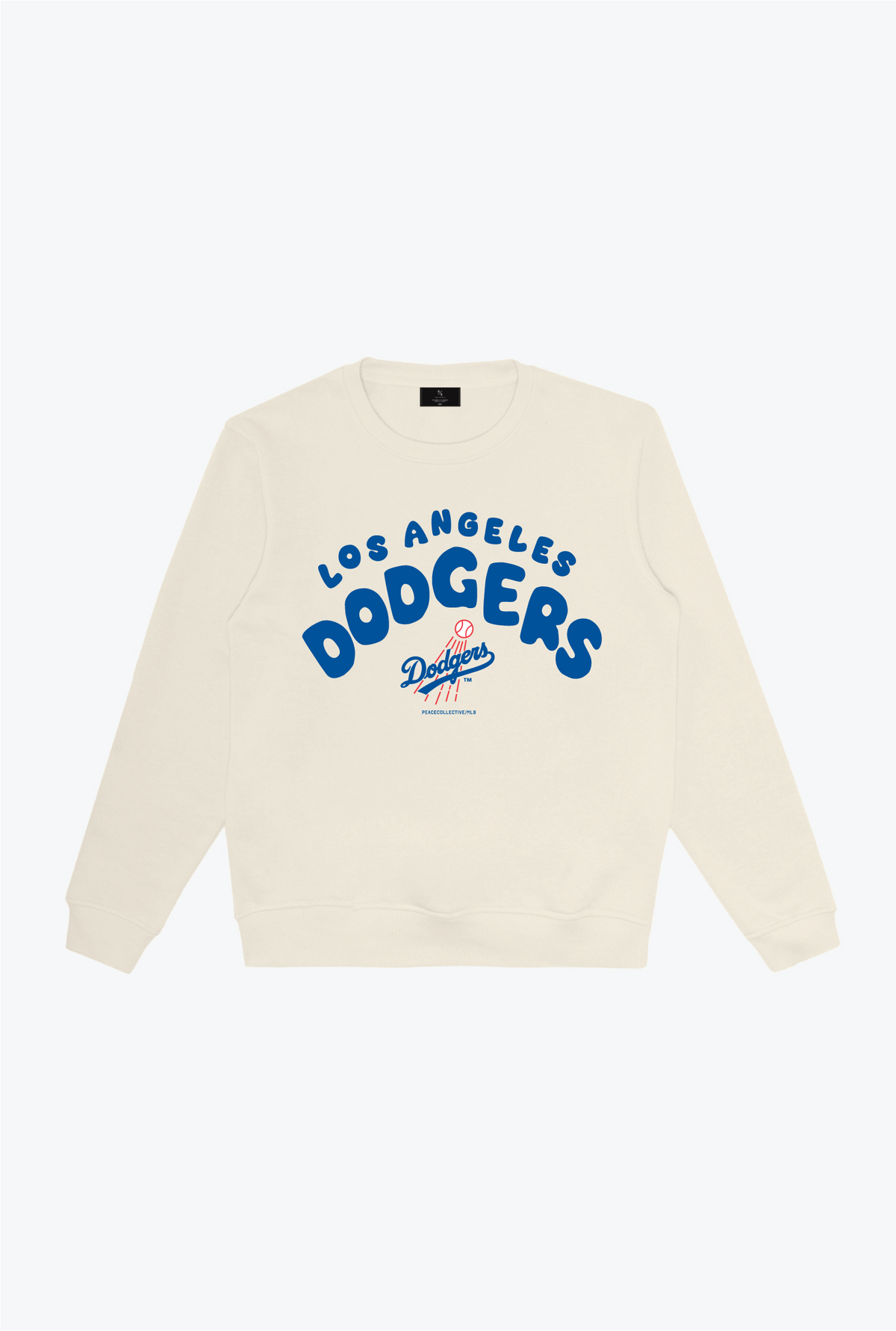 Pull ras du cou à bulles Los Angeles Dodgers - Ivoire