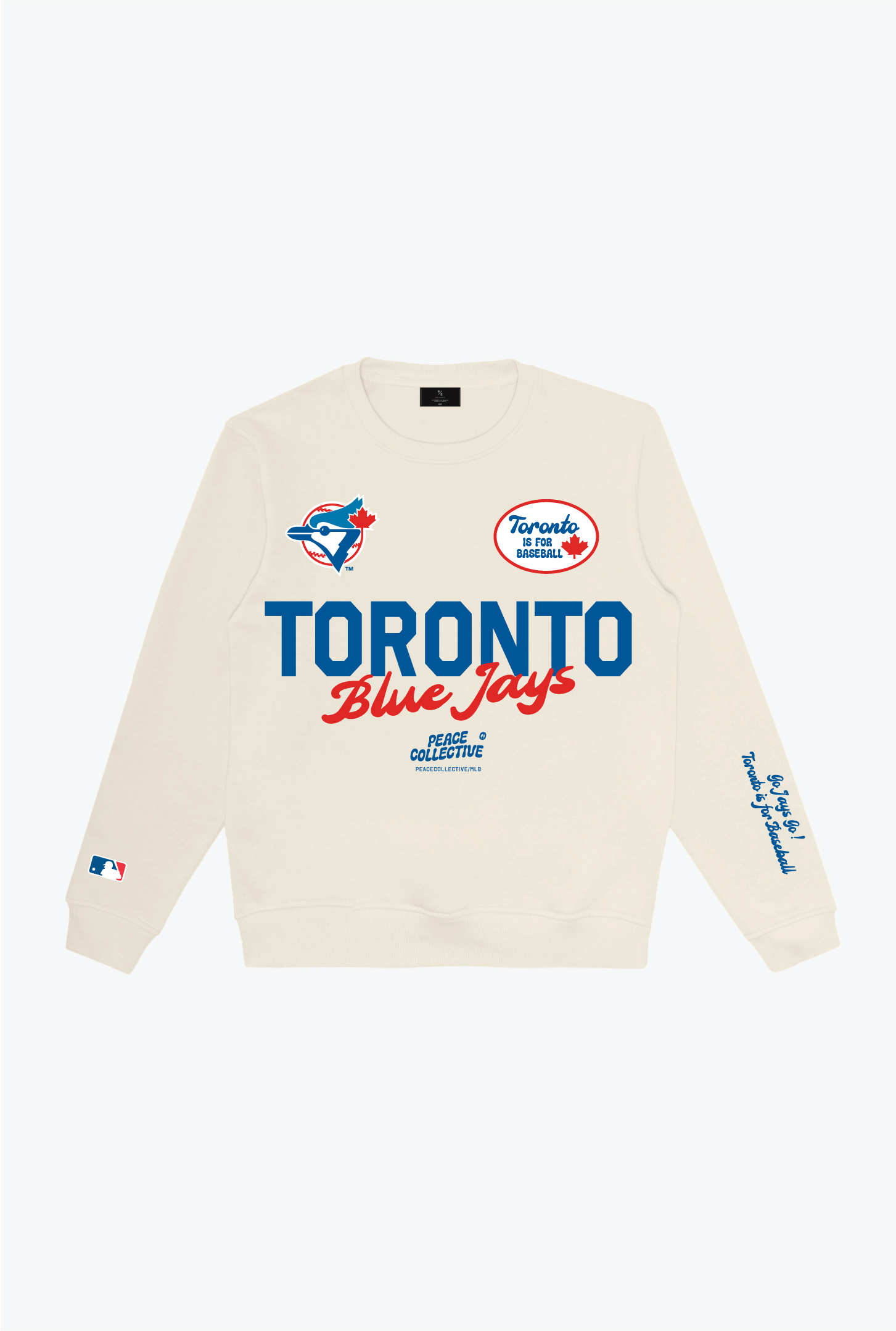 Toronto Blue Jays Cheer Crewneck - Ivory