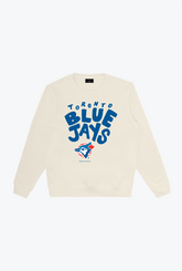 Toronto Blue Jays Bubble Crewneck - Ivory