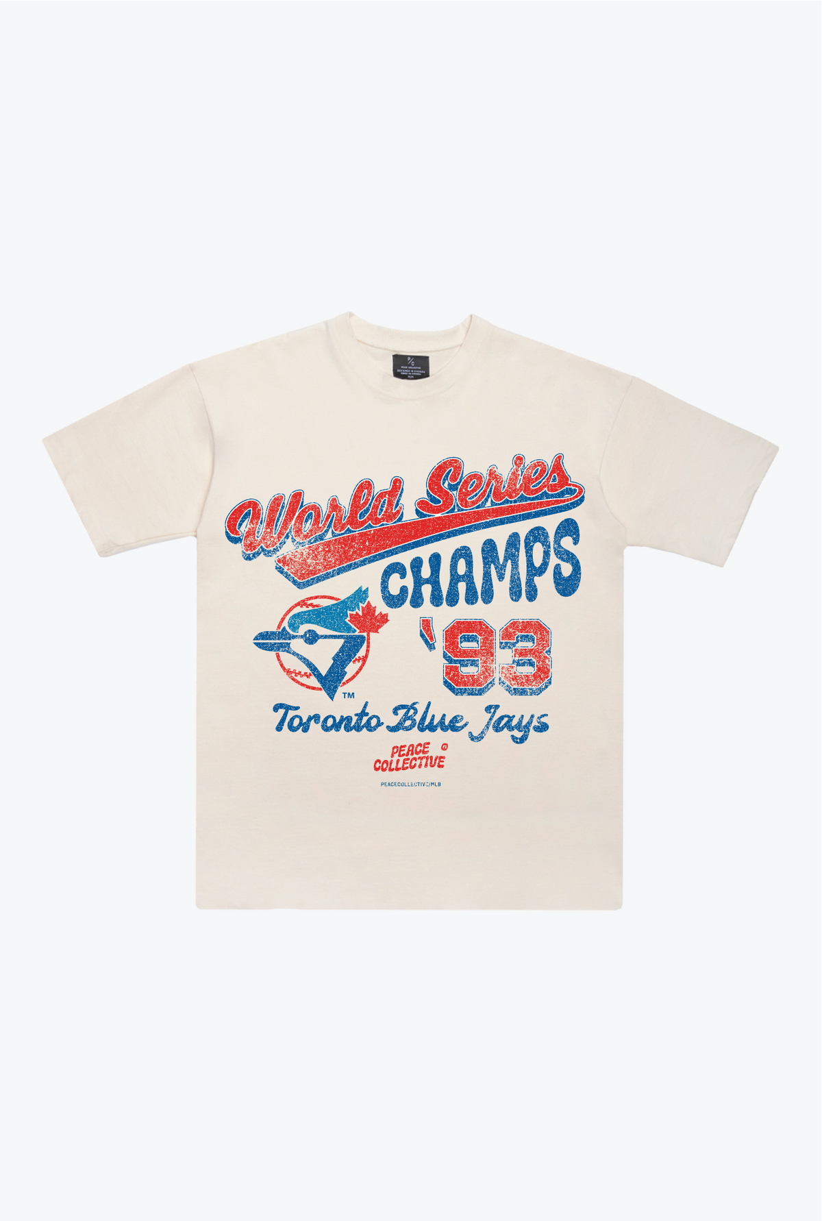 T-shirt des champions de la Série mondiale 1993 des Blue Jays de Toronto - Ivoire