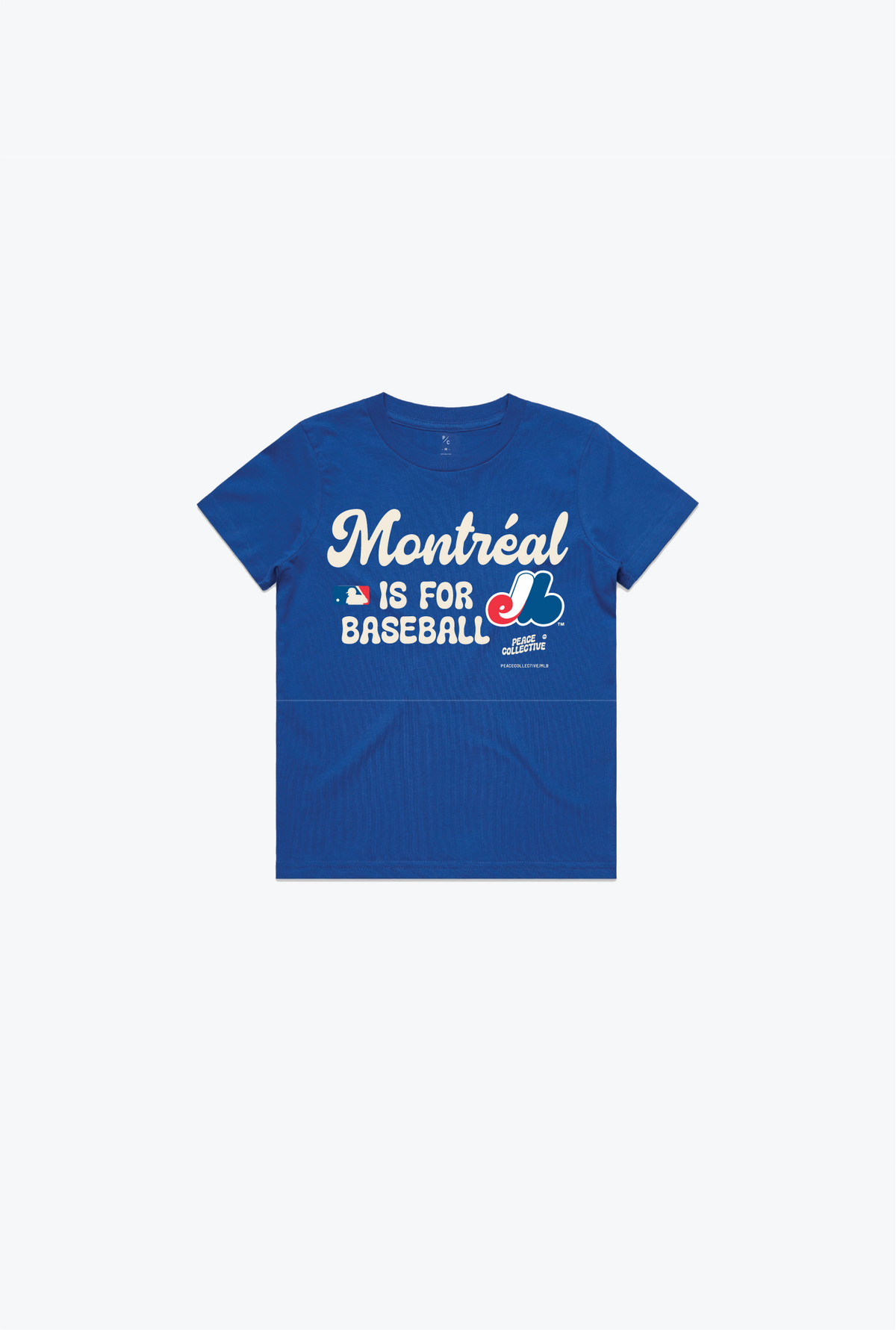 Montreal Expos Bubble Kinder T-Shirt - Königsblau