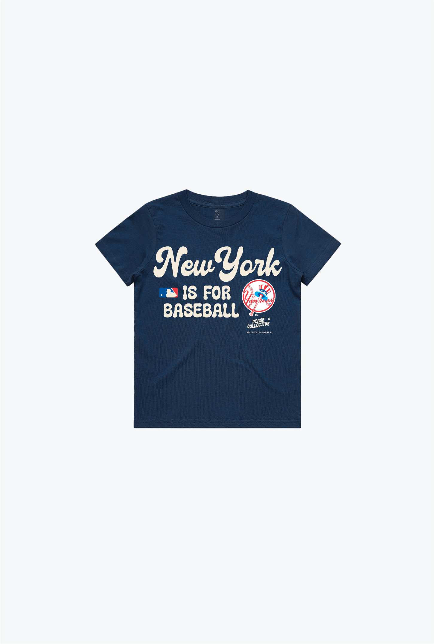 T-shirt à bulles pour enfants des Yankees de New York - Bleu marine