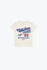 Los Angeles Dodgers '88 World Series Champs Kids T-Shirt - Ivory