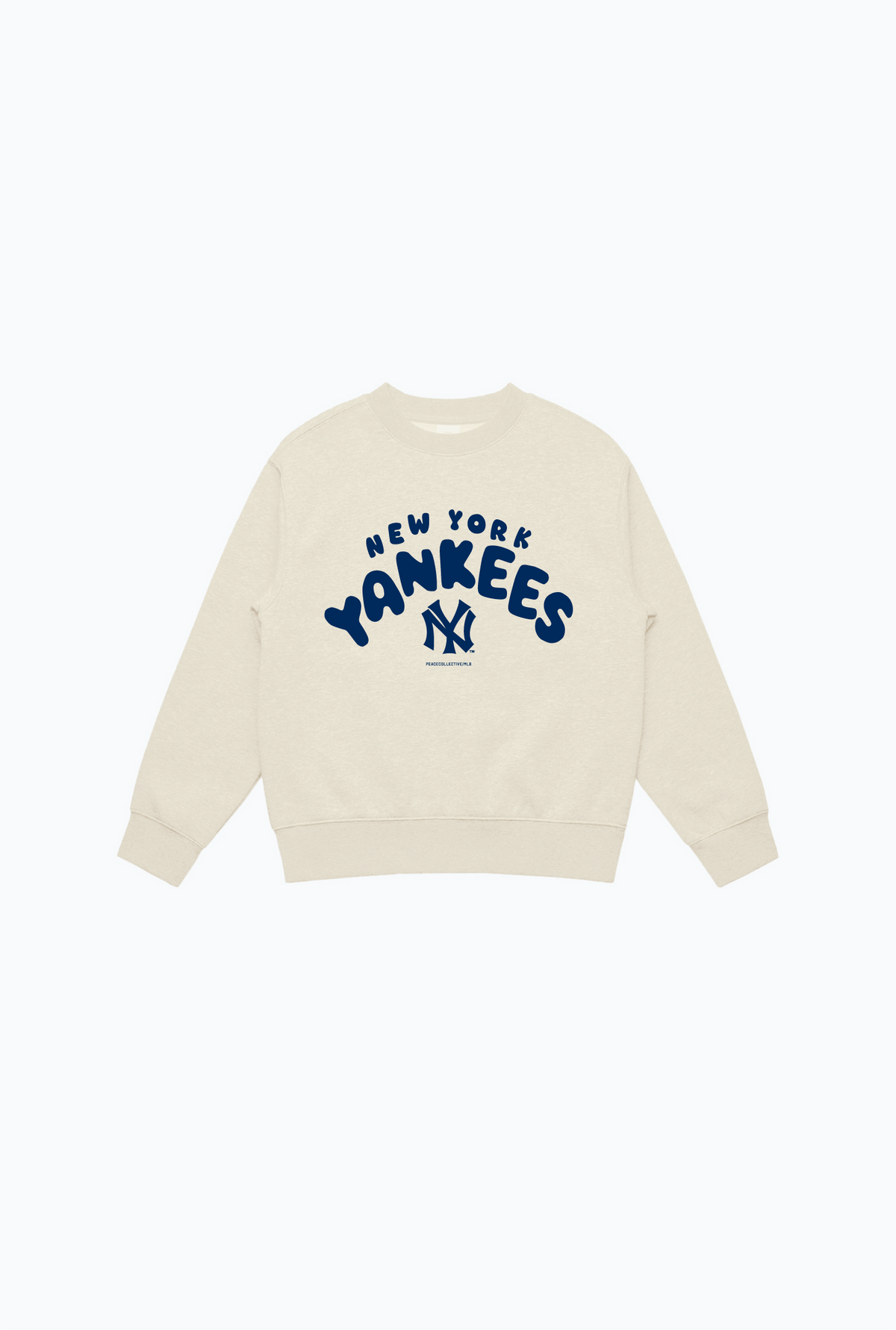 New York Yankees Bubble Kids Crewneck - Ivory