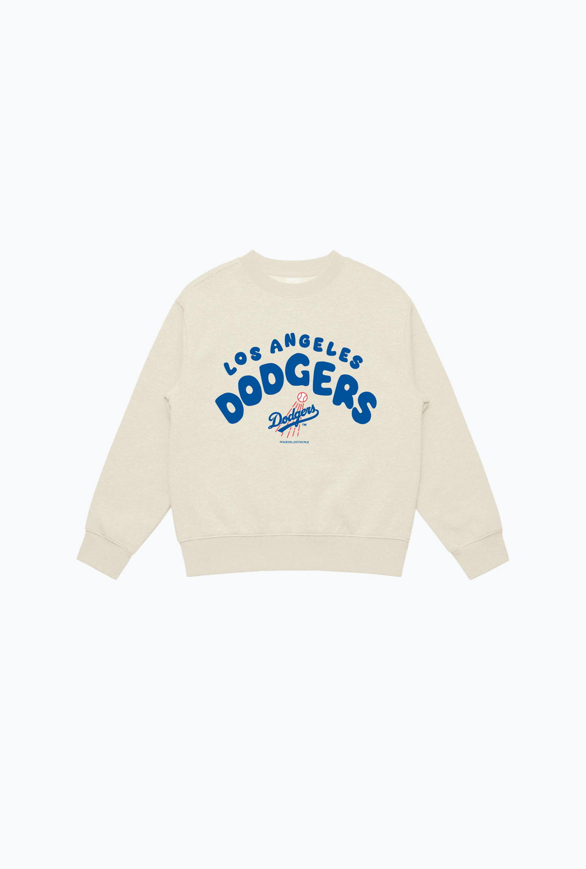 Los Angeles Dodgers Bubble Kids Crewneck - Ivory