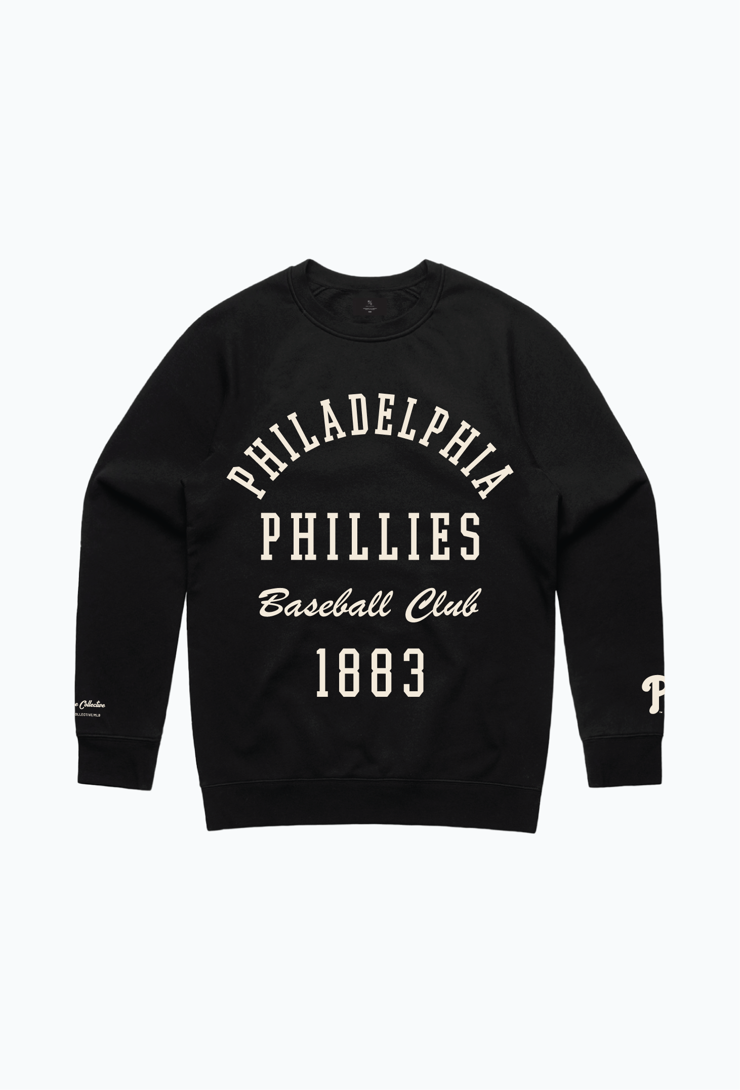 Pull ras du cou poids lourd des Philadelphia Phillies - Noir