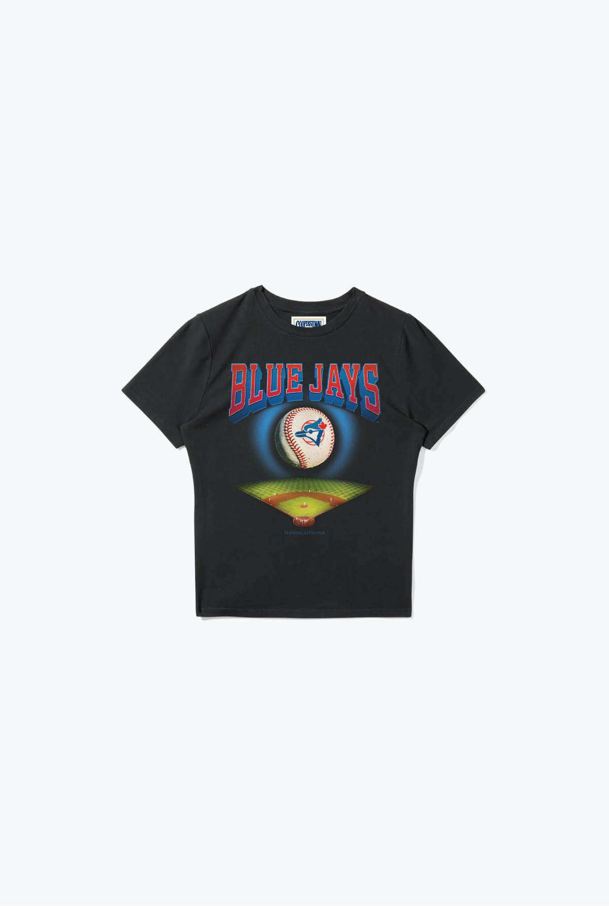 Toronto Blue Jays Field Baby Tee - Black