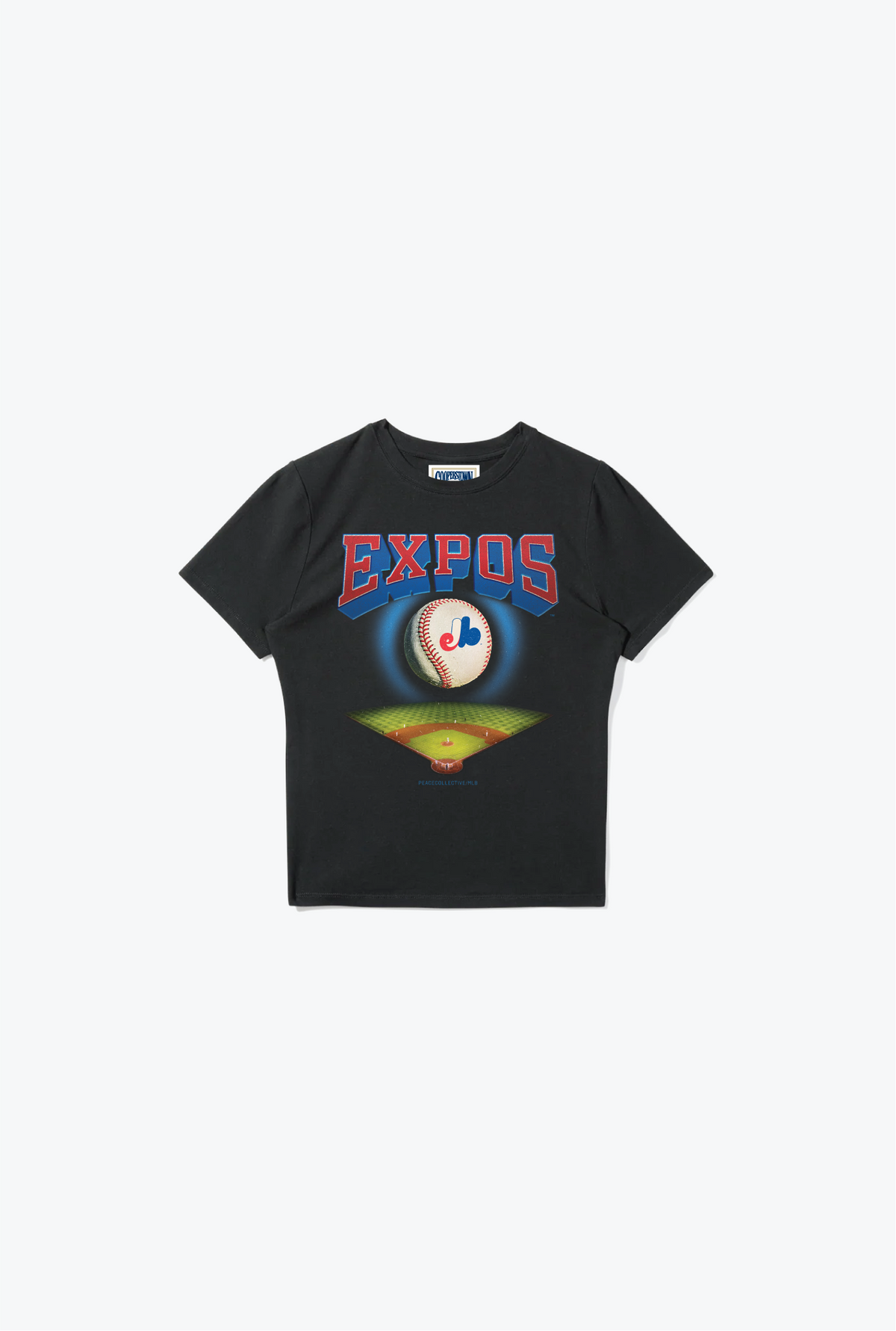 Montreal Expos Field Baby Tee - Black