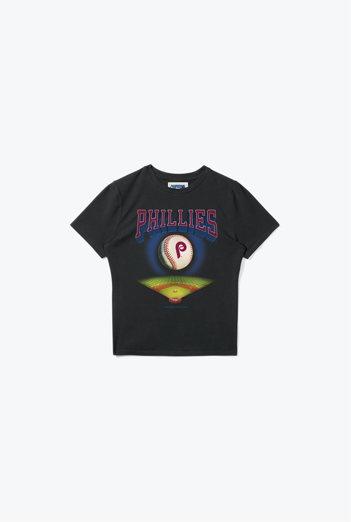 Philadelphia Phillies Field Baby Tee - Black