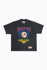 Atlanta Braves Field Heavyweight Garment Dyed T-Shirt - Black