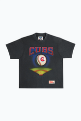 Chicago Cubs Field Heavyweight Garment Dyed T-Shirt - Black