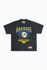 Seattle Mariners Field Heavyweight Garment Dyed T-Shirt - Black