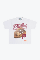 Philadelphia Phillies Glove Vintage Heavyweight T-Shirt - White