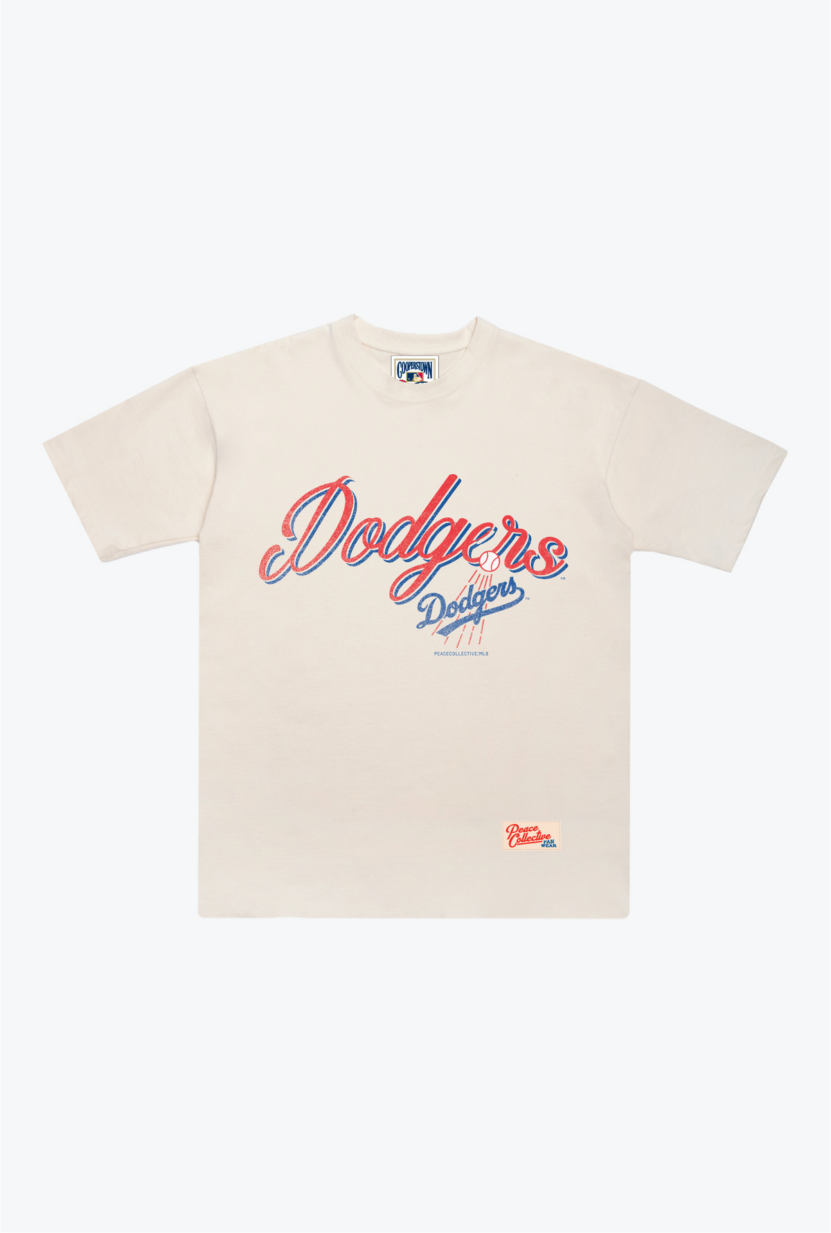 Los Angeles Dodgers Vintage Graphic Heavyweight T-Shirt - Ivory