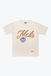 New York Mets Vintage Heavyweight T-Shirt - Ivory