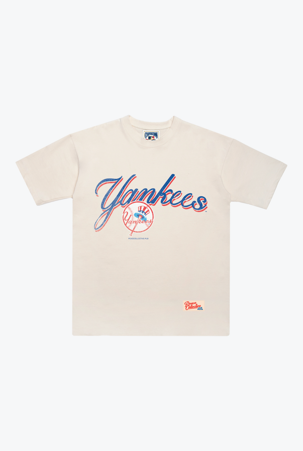 New York Yankees Vintage Graphic Heavyweight T-Shirt - Ivory