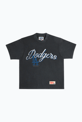 Los Angeles Dodgers Vintage Graphic Heavyweight Garment Dyed T-Shirt - Black