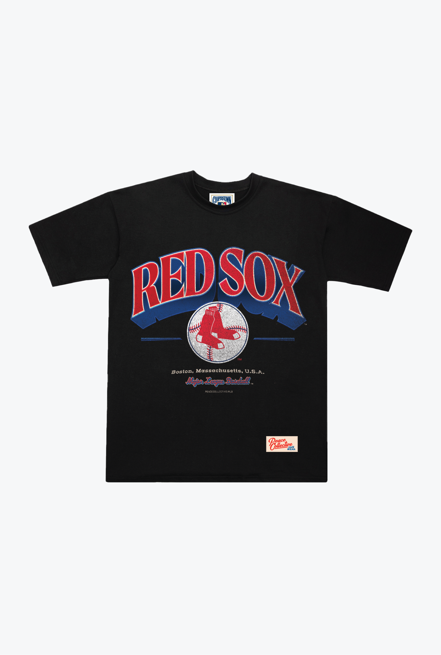 Boston Red Sox Vintage Graphic Heavyweight T-Shirt - Black