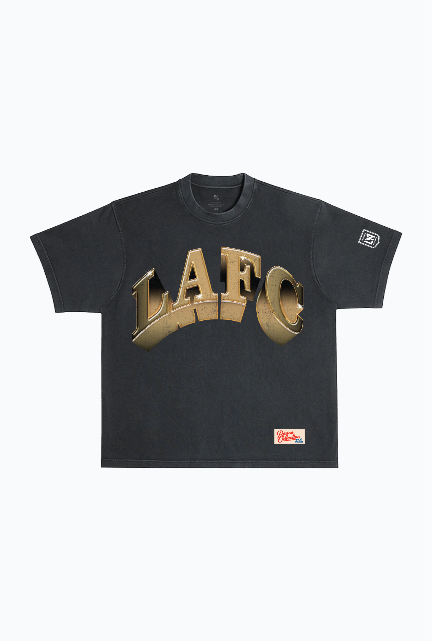 Los Angeles FC Graffiti Heavyweight Garment Dyed T-Shirt - Black