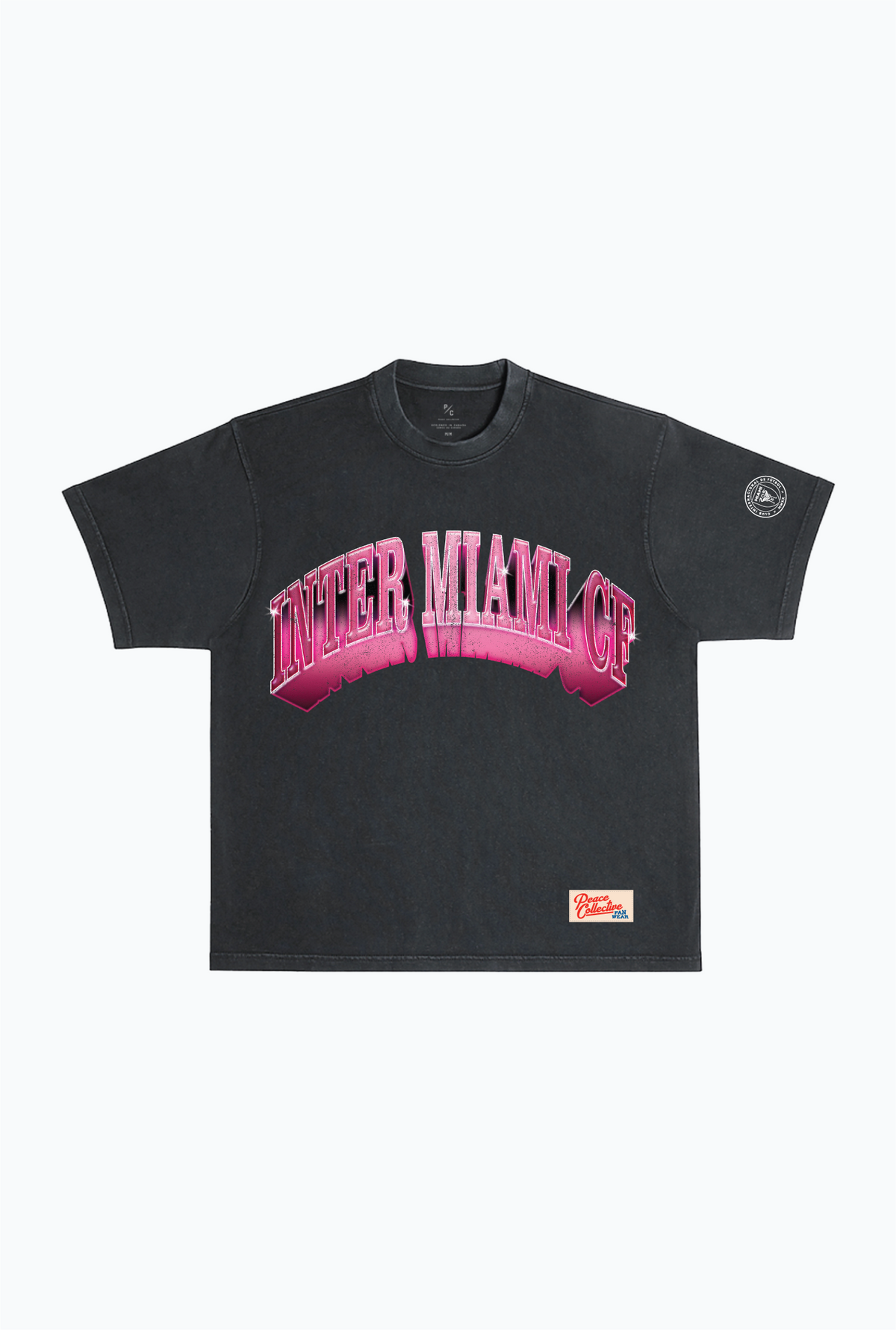 Inter Miami CF Graffiti Heavyweight Garment Dyed T-Shirt - Black