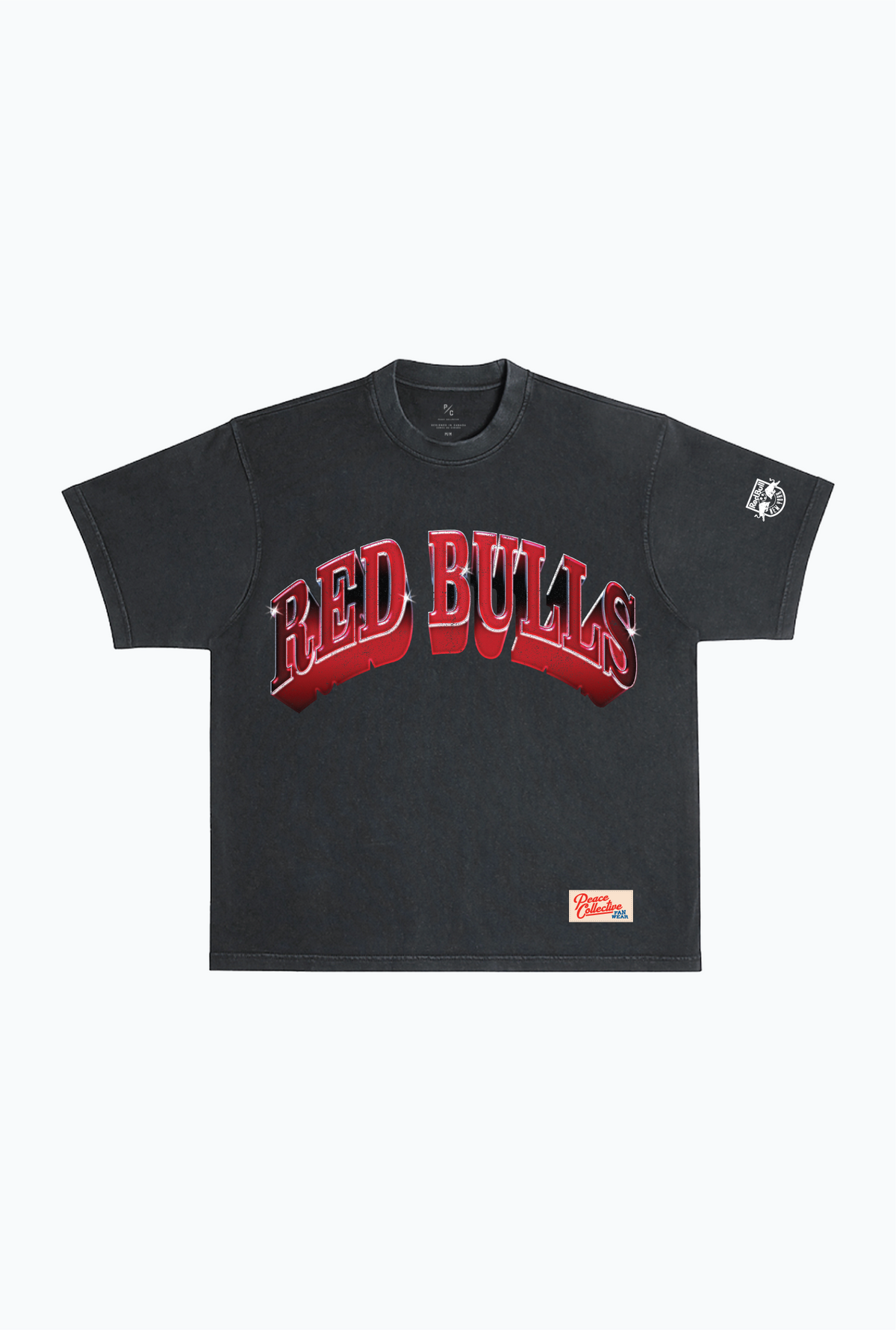 New York Red Bulls Graffiti Heavyweight Garment Dyed T-Shirt - Black