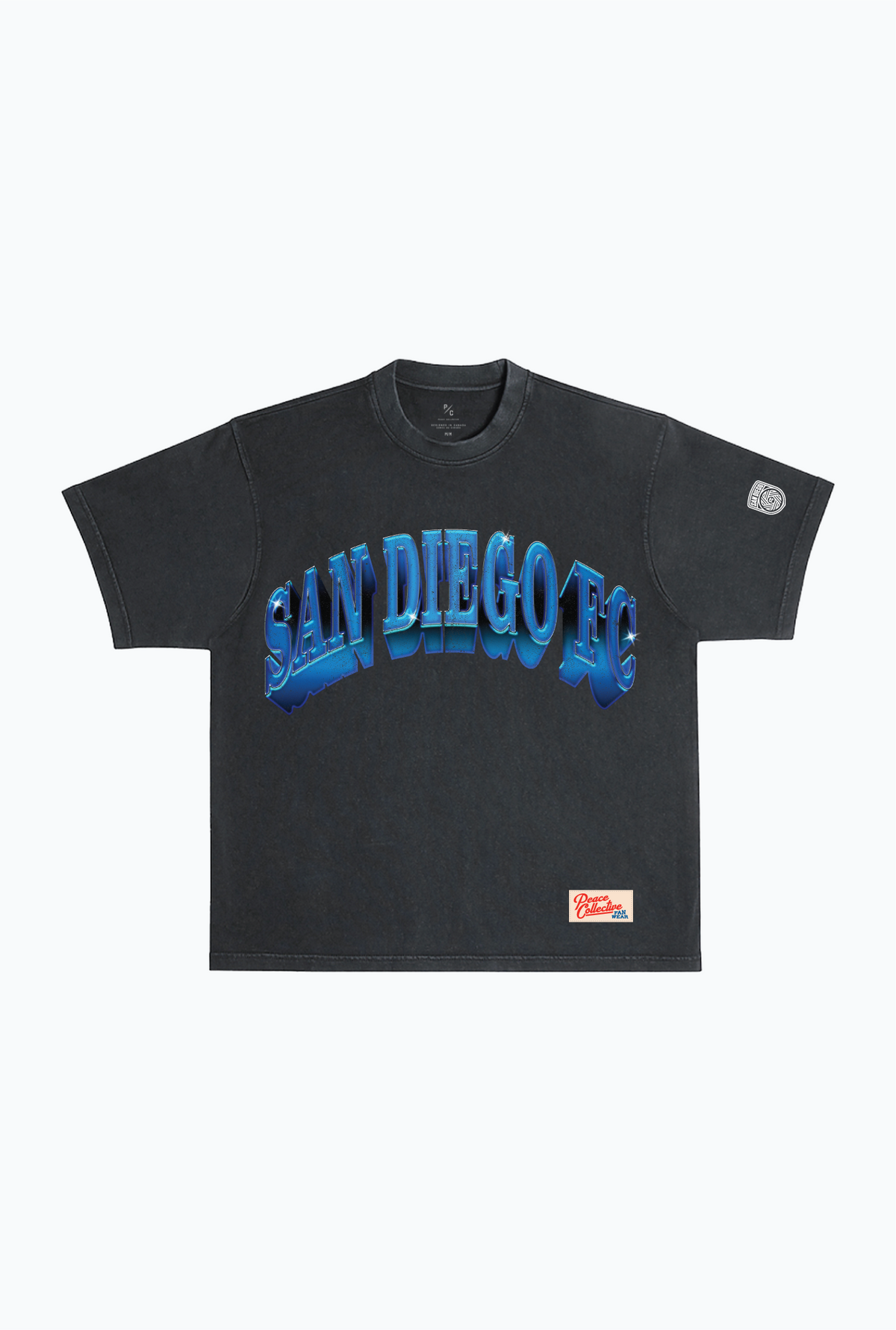 San Diego FC Graffiti Heavyweight Garment Dyed T-Shirt - Black