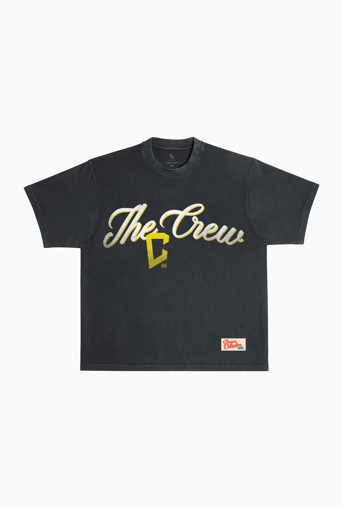 Columbus Crew Script Heavyweight Garment Dyed T-Shirt - Black