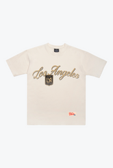 Los Angeles FC Script Heavyweight T-Shirt - Ivory