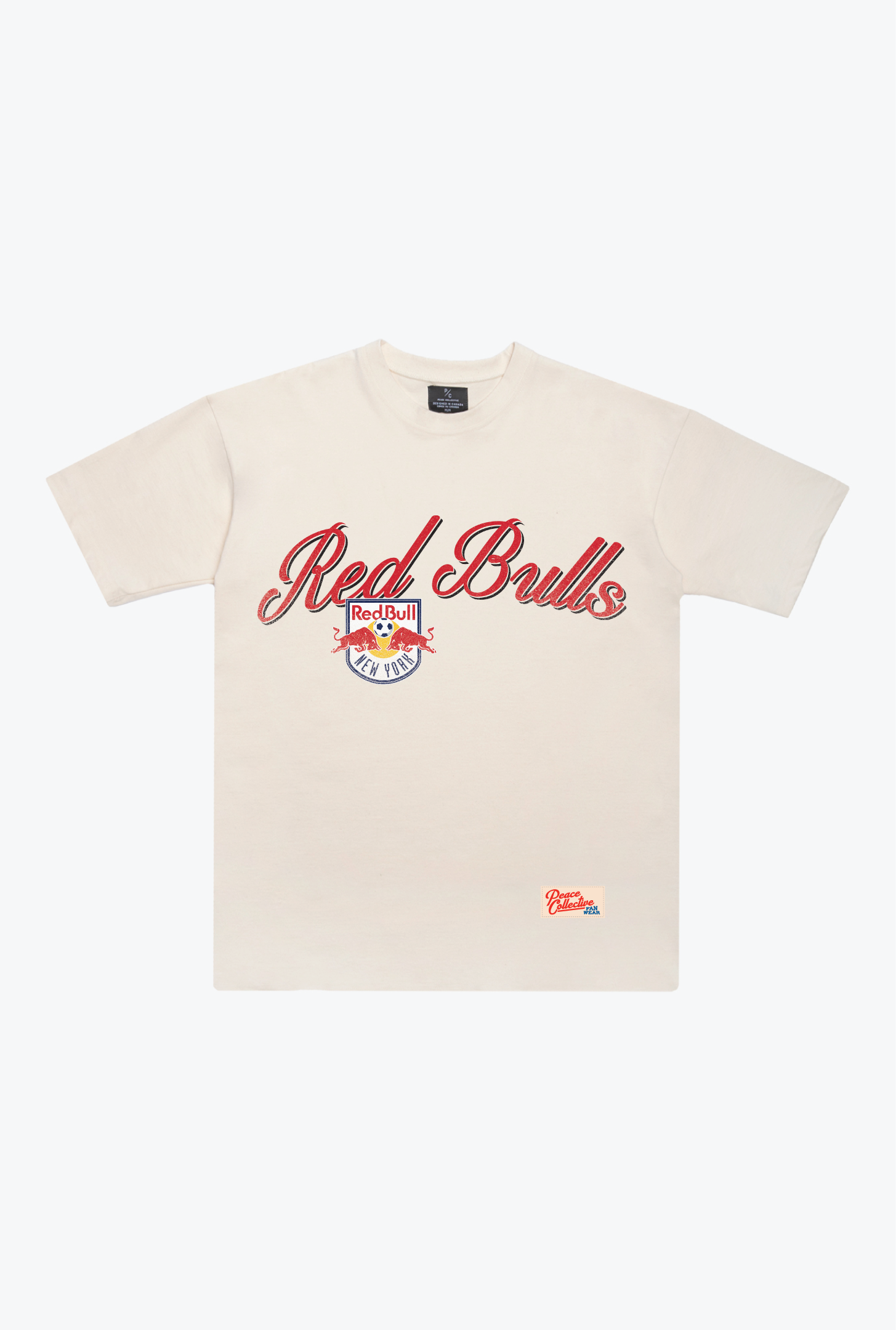 New York Red Bulls Script Heavyweight T-Shirt - Ivory