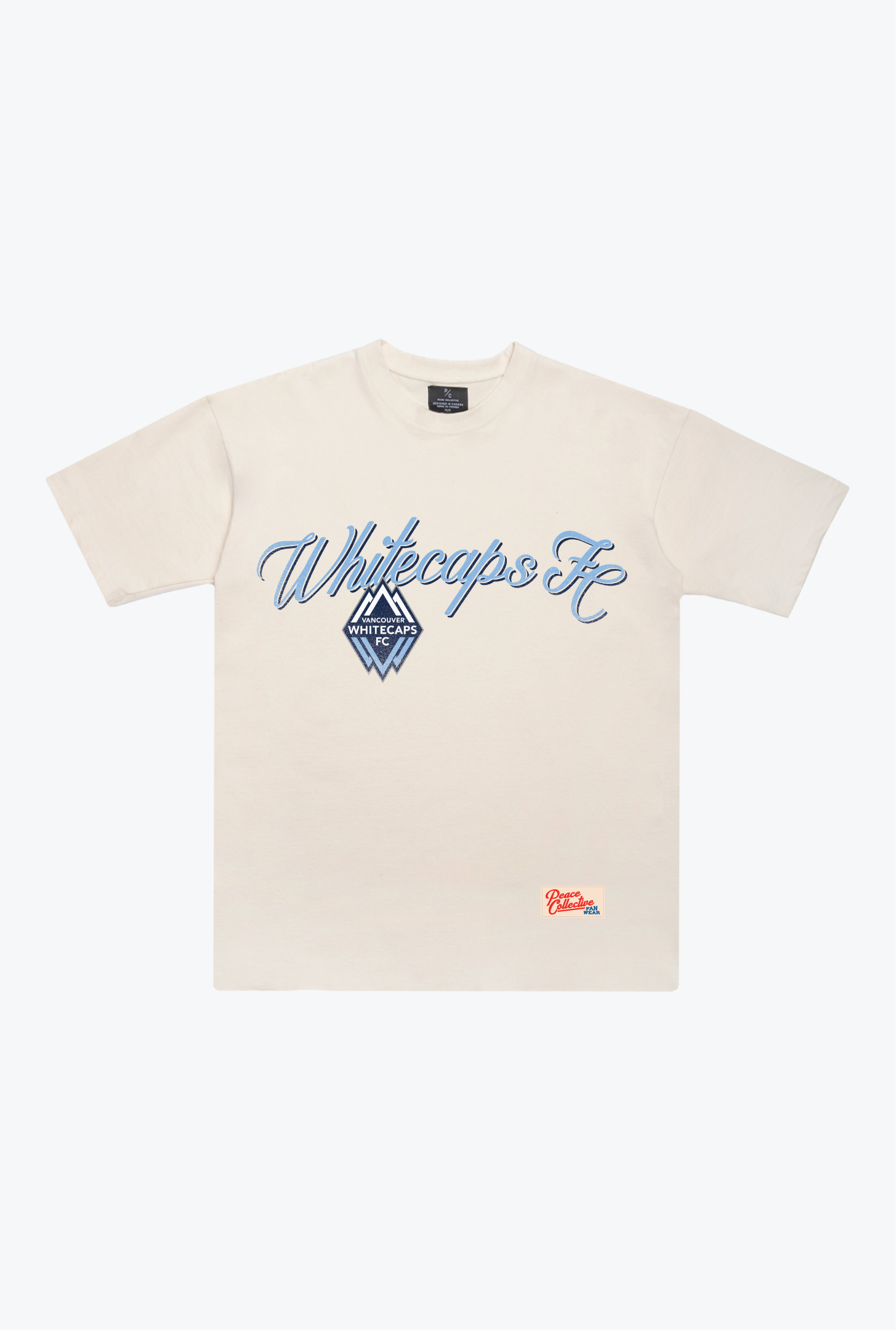 Vancouver Whitecaps FC Script Heavyweight T-Shirt - Ivory