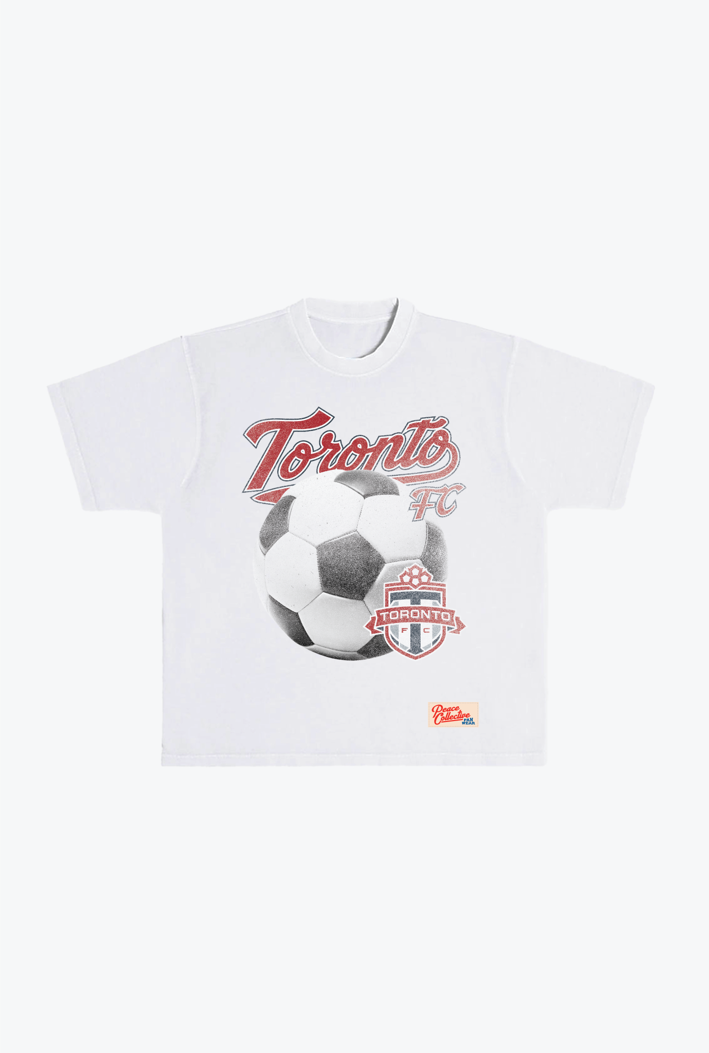 Toronto FC Game Ball Heavyweight T-Shirt - White