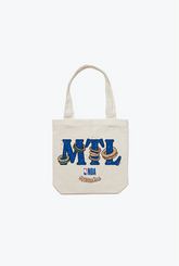 "MTL" Bagel Tote Bag - Natural